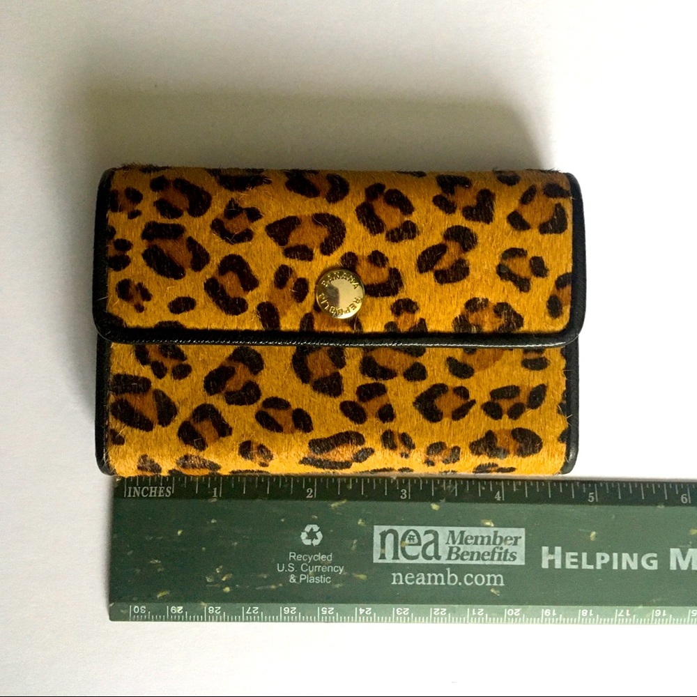 NWOT Banana Republic calf hair wallet